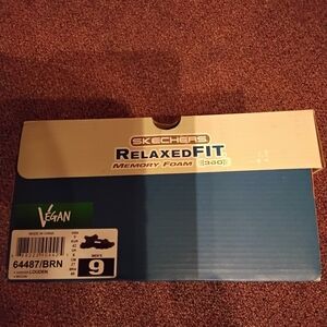 Skechers Relaxed Fit Vegan Shoes - Blue and Cream